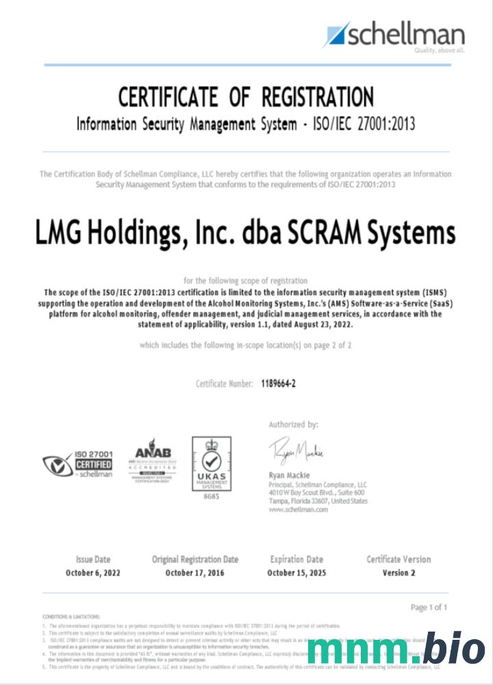 Certyfikat rejestracyjny USA LMG Word i szablon PDF